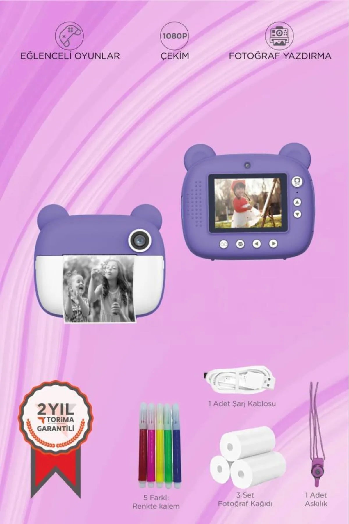 Print Love Baskılı Fotoğraf Makinesi