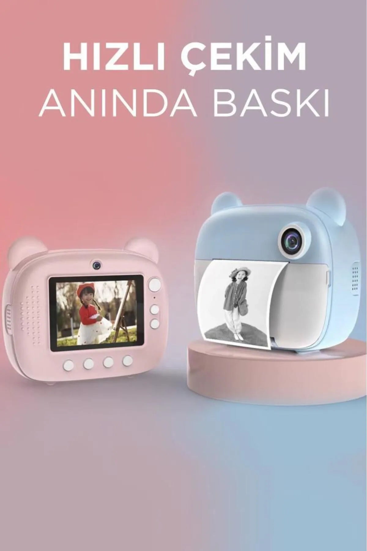 Print Love Baskılı Fotoğraf Makinesi